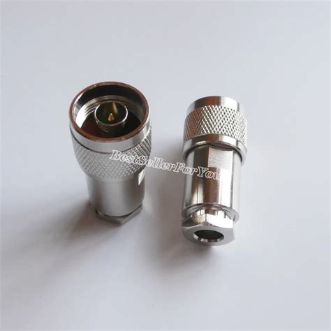 1pcs N Male Plug Clamp For Rg8x Rg 8x Rg59 Lmr240 Rg59 Rf Cable Connector In Connectors From