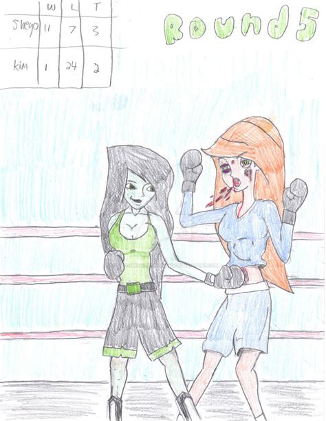 Kim Possible Vs Shego Boxing By Cartoonwomenboxing On Deviantart