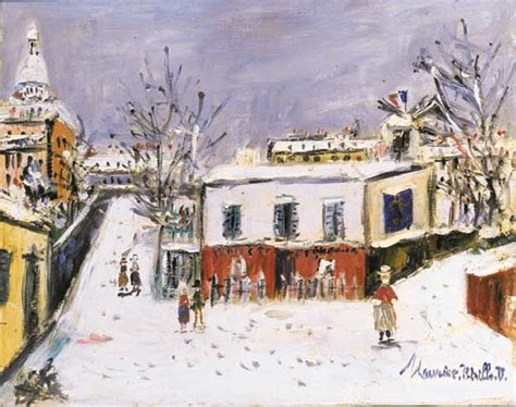 Montmartre Sous La Neige 1 De Maurice Utrillo 1883 1955 France