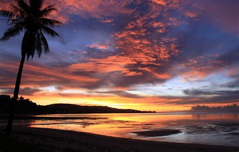 Sunset On Guam Beautiful Sunset Scenery Sunset