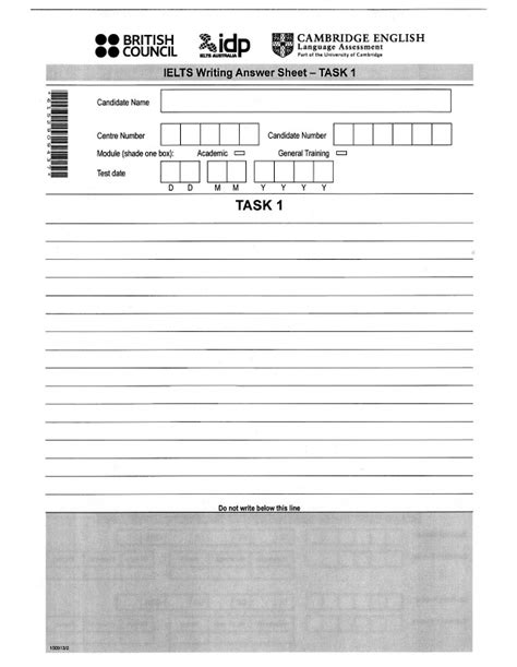 Ielts Official Answer Sheets