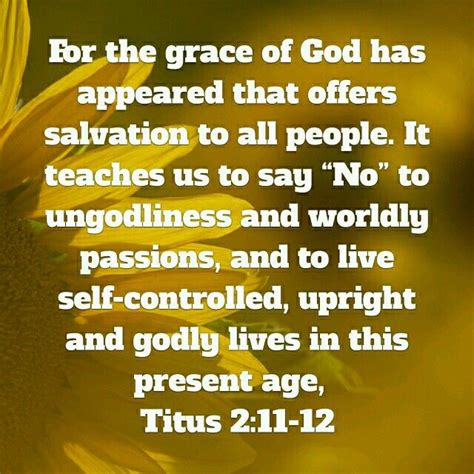 Grace Helps Is To Say No To Sin It Doesn T Provide An Excuse For It Godly Life Words Of