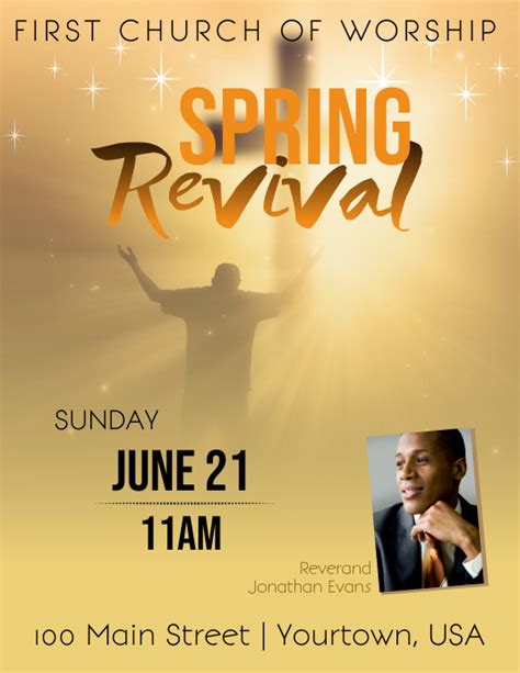 Spring Church Revival Event Flyer Template Postermywall