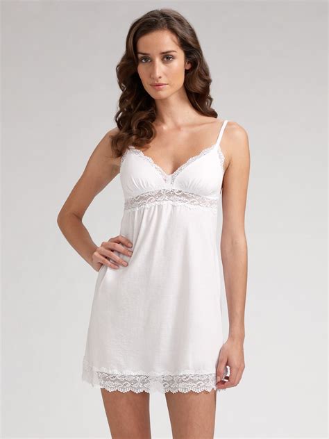 Cosabella Babydoll Chemise In White Lyst