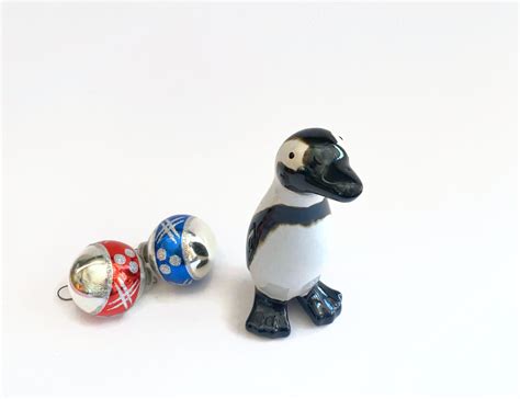 Vintage Penguin Figurine Penguin Love Ceramic Pottery Etsy In 2022
