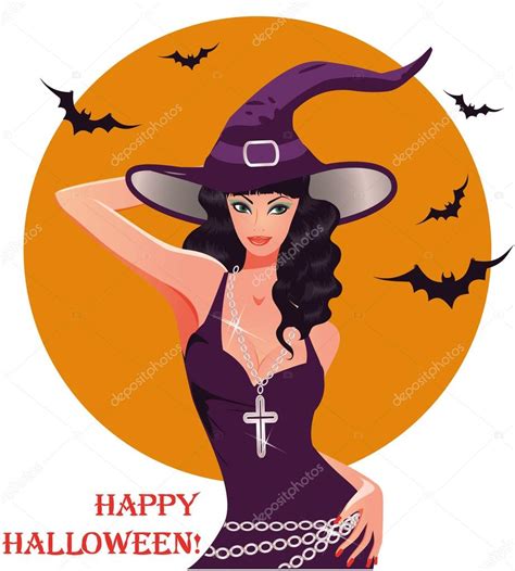 Halloween Sexy Witch Vector Illustration Stock Vector Image By ©carodi
