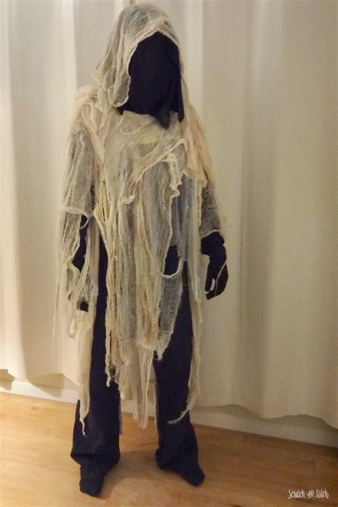 Creepy Ghost Costume Scratchandstitch Scratch And Stitch