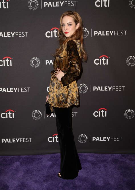 elizabeth gillies at the paley center for media to promote her tv show dynasty in beverly hills