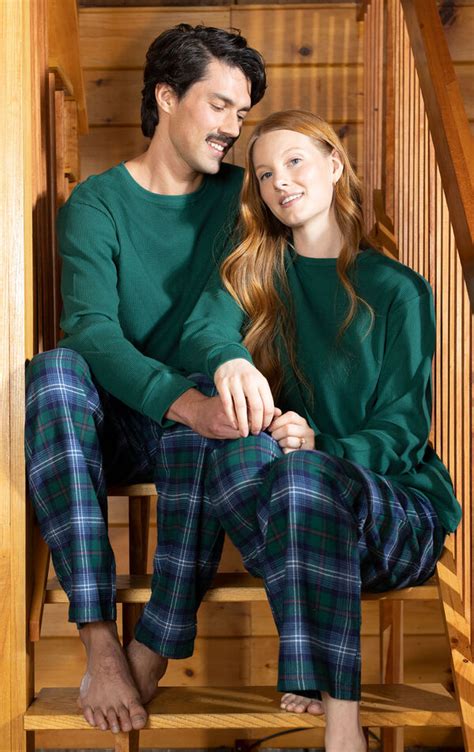 heritage plaid his and hers matching pajamas