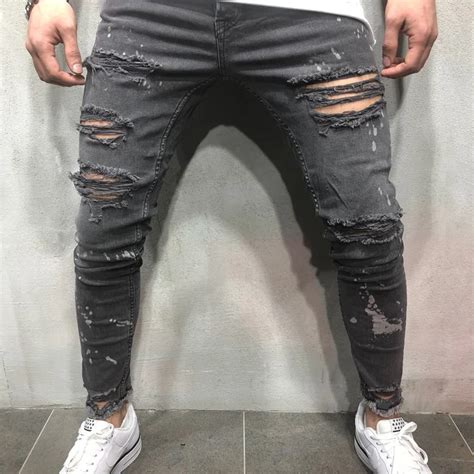 Buy Mens Hipster Skinny Jeans 2018 Brand New Hip Hop