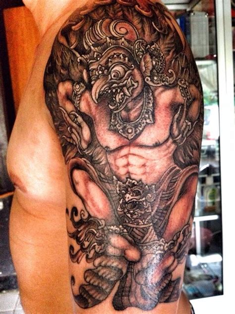 Garuda Bali Mask Tattoo Tattoos Arm Tattoos