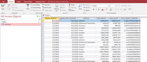 How To Create A Report In Access Using Sql Query