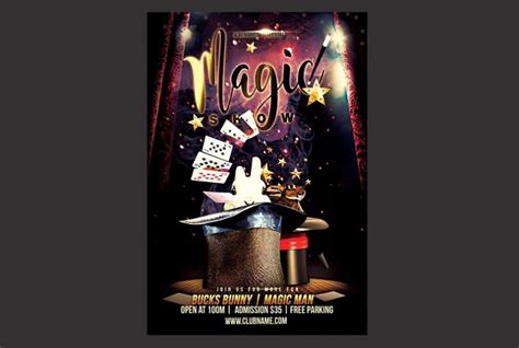 21 Best Magic Show Flyer Template Downloads Graphic Cloud