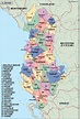 albania political map. Illustrator Vector Eps maps. Eps Illustrator Map ...