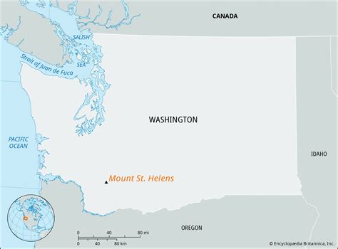 Mount Saint Helens Location Eruption Map And Facts Britannica