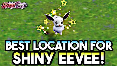 Best Place For Shiny Eevee Hunting Pokemon Scarlet And Violet Youtube