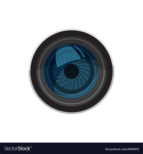 Lens For Camera Icon Cartoon Style Royalty Free Vector Image