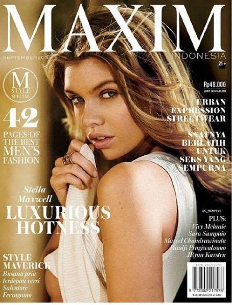 Stella Maxwell Maxim Magazine September 2016 Cover Photo Indonesia