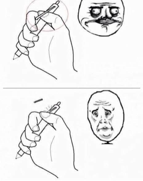 Someone Is Drawing Faces With Pencils On Their Fingers And The Caption