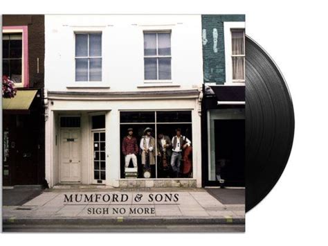 The Album Cover For Mumford And Sons Sigh No More Is Shown In Front Of