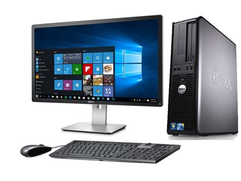 Dell Optiplex 780 Desktop Core 2 Quad 24ghz 4gb 160gb 22in Monitor