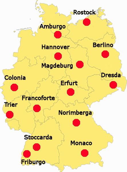 (historical) any of several geographical regions of different historical periods that were mainly inhabited by germanic peoples. Che tempo fa in Germania? Qual è il periodo migliore per ...