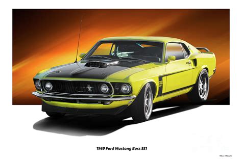 1969 Ford Mustang Boss 351 Photograph By Dave Koontz Pixels