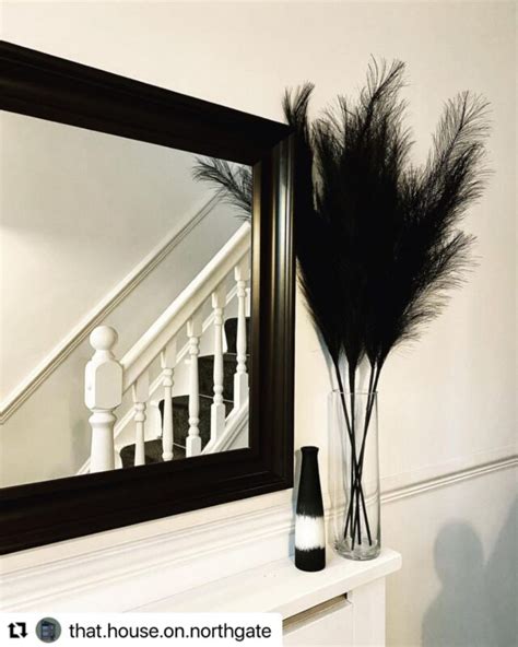 Faux Tall Black Pampas Grass Stems Pretty Pampas Uk