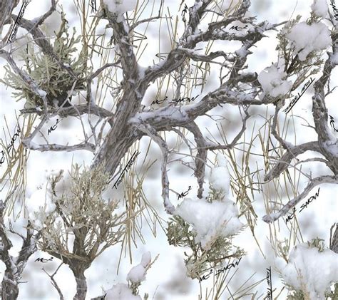 Mossy Oak Truetimber Snow Fleece Fabric Camouflage Wallpaper Fleece