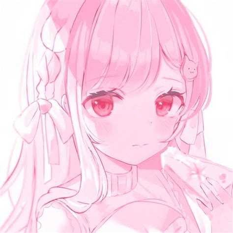 Pink Aesthetic Anime PFP Girl