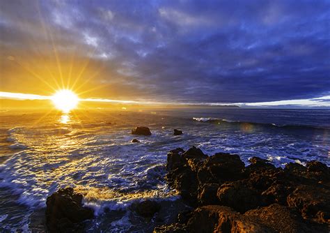 Fondos De Pantalla Mar Costa Amaneceres Y Atardeceres Cielo Piedras Sol