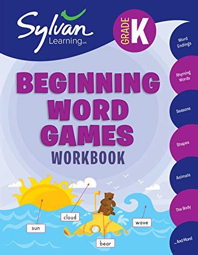 Kindergarten Beginning Word Games Workbook Word Endings Rhyming Words