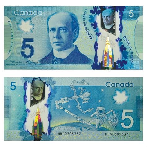 Canada 5 Polymer Banknote