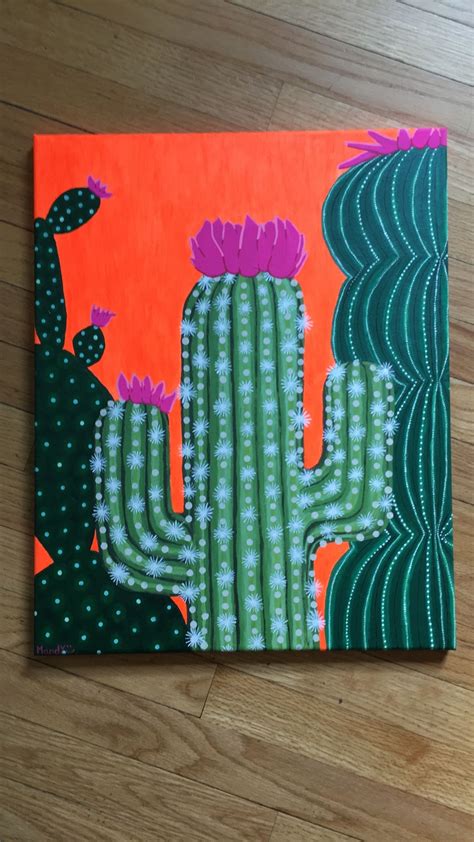 Cute Easy Cactus Paintings