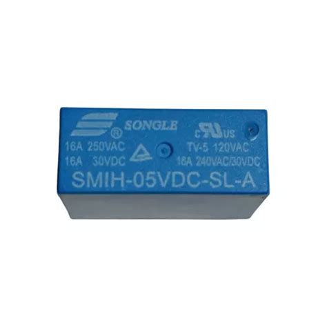 Rele Relay Smih 05vdc Sl A 1 Pol 2 Pos 5v Songle 250vac 16a