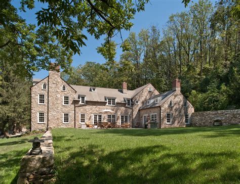 English Inspired Stone Farmhouse In Chester County Pennsylvania