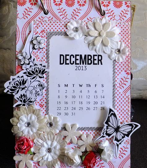 Dazzled By Life Handmade Desk Calendar