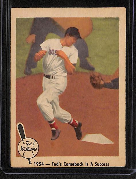 Below are the 30 most valuable baseball cards ever sold. Lot Detail - Lot Of 8 1959 Fleer Ted Williams Baseball Cards