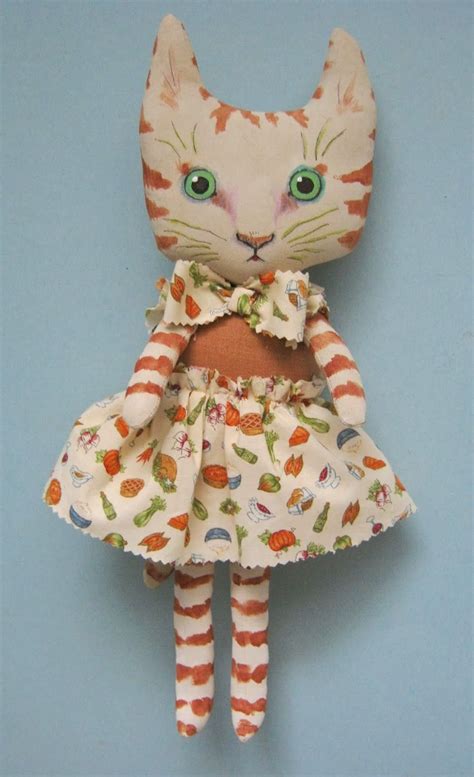 Sandy Mastroni Cat Art Dolls By Sandy Mastroni Fabric Dolls