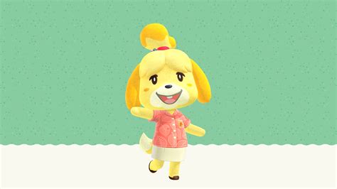 Animal Crossing New Horizons Isabelle Wallpaper Cat With Monocle