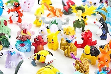 Poke Mini Action Figures 48 Pcs Set Mini Action Figures Monster Toys
