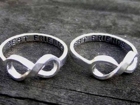 Custom Personalized Sterling Silver Best Friends Rings By Donnaodesigns