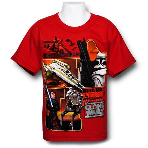 Patrick's day, halloween, and christmas!! Star Wars Red Clone Wars Panels T-Shirt