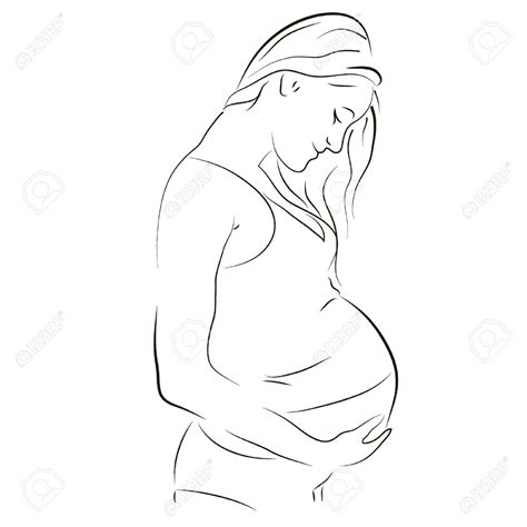 pregnant girl drawing at getdrawings free download