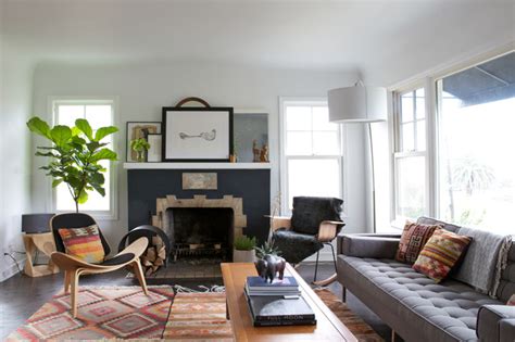 Vintage modern living room premium vector. Silverlake Vintage Modern - Midcentury - Living Room - los ...
