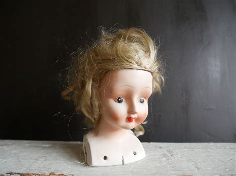 Vintage Ceramic Dolls Head Etsy Doll Head Ceramic Doll Vintage