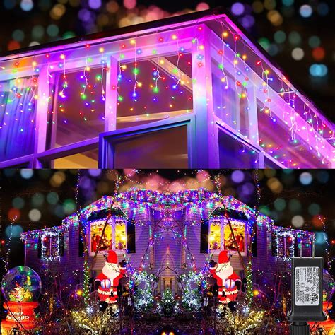 Toodour Icicle Lights 295ft 360 Led Christmas Icicle Lights With 60