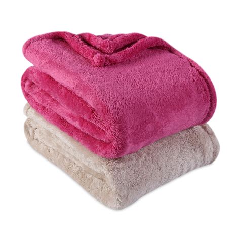 Berkshire Blanket Extra Fluffy Throw Blanket 2 Pack Special