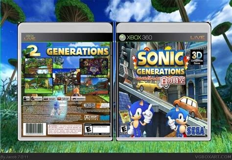 Sonic Generations Xbox 360 Box Art Cover By Jacob