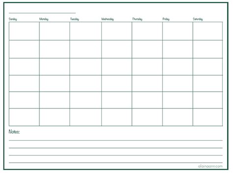 Calendar With Lines Printable Calendar Templates